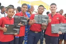 Entrega de computadores realizada en Sabanalarga