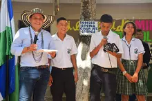 Entrega de equipos en Tierralta, Córdoba 