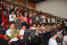 Entrega de computadores en Aguadas, Caldas