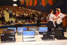 Entrega de computadores en Pácora, Caldas