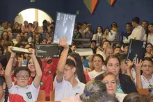 Entrega de computadores en Pácora, Caldas