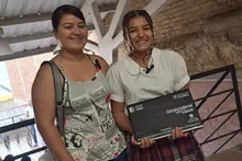 Entrega de computadores en Pácora, Caldas