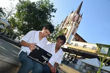 Entrega de computadores en Amagá, Antioquia