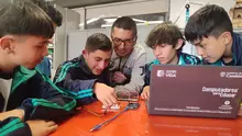 Estudiantes de la Institución Educativa, IED Chuniza de Bogotá