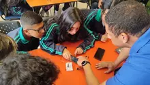 Estudiantes de la Institución Educativa, IED Chuniza de Bogotá