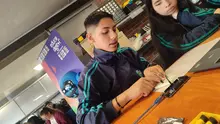 Estudiantes de la Institución Educativa, IED Chuniza de Bogotá