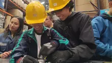 Estudiantes de la Institución Educativa, IED Chuniza de Bogotá