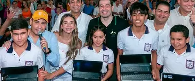 1.188 niños cesarenses recibieron computadores para mejorar competencias digitales