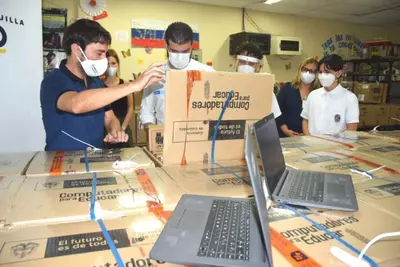 La ruta de Computadores para Educar llegó al Atlántico