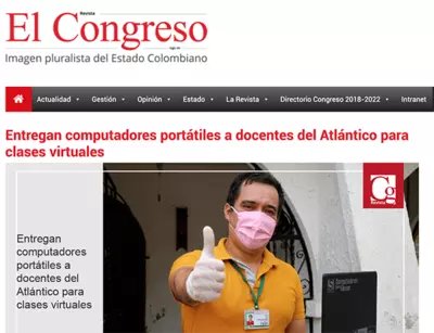 Entregan computadores portátiles a docentes del Atlántico para clases virtuales