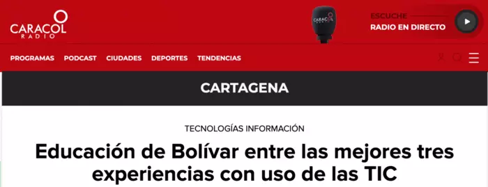 Educación de Bolívar entre las mejores tres experiencias con uso de las TIC