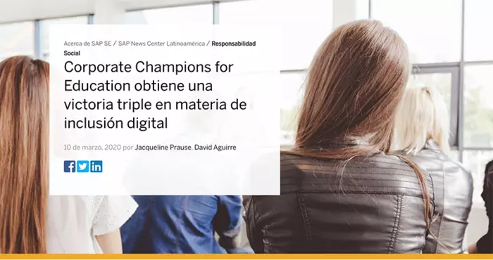 Corporate Champions for Education obtiene una victoria triple en materia de inclusión digital