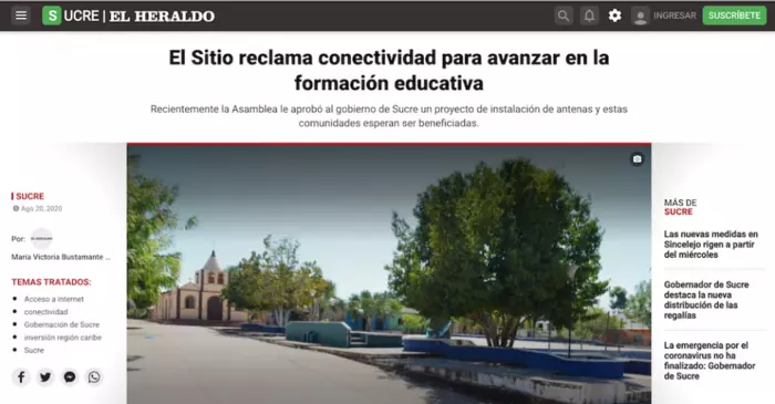 El Sitio reclama conectividad para avanzar en la formación educativa