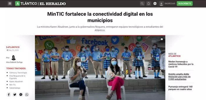 MinTIC fortalece la conectividad digital en los municipios