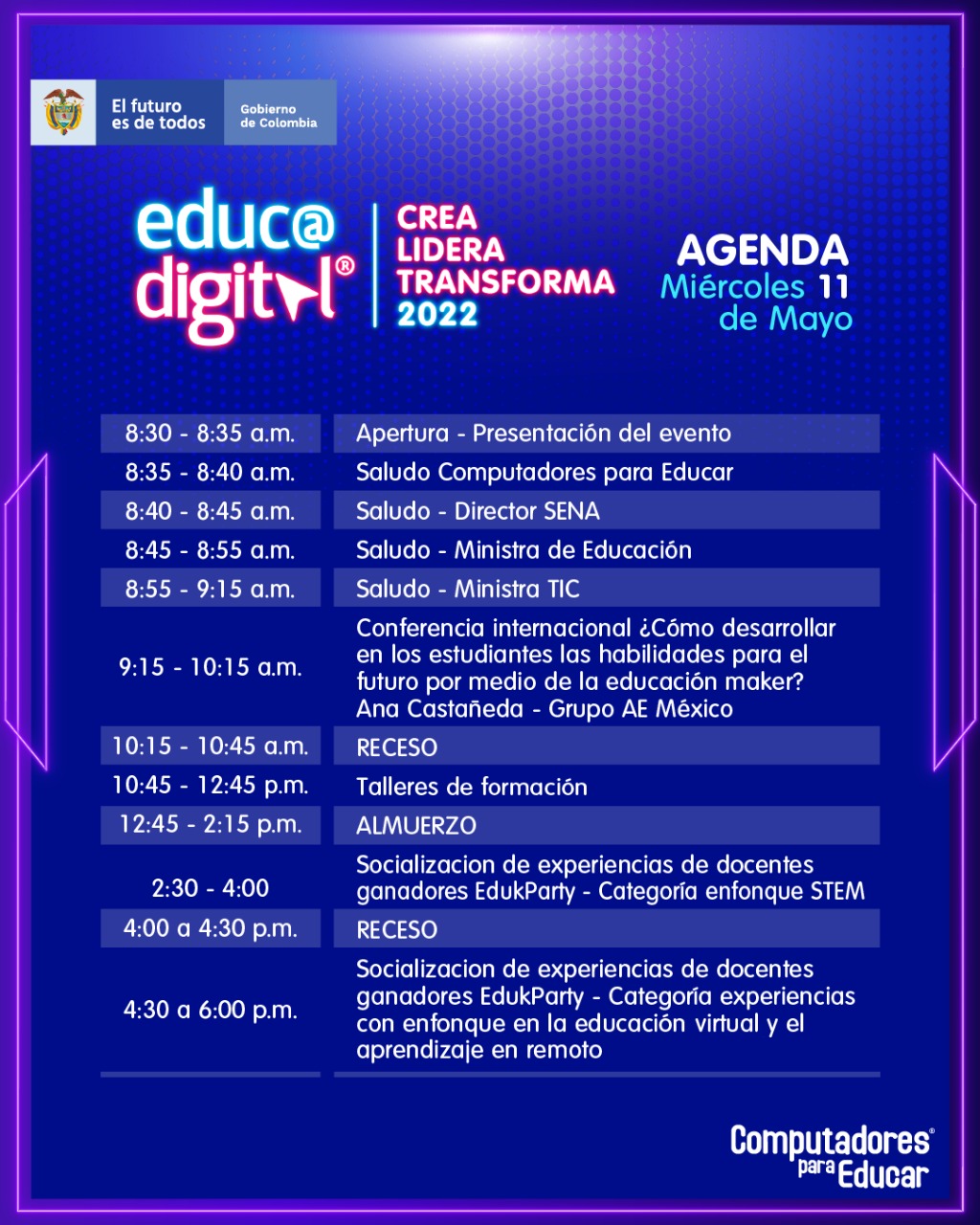 Programación Miércoles
