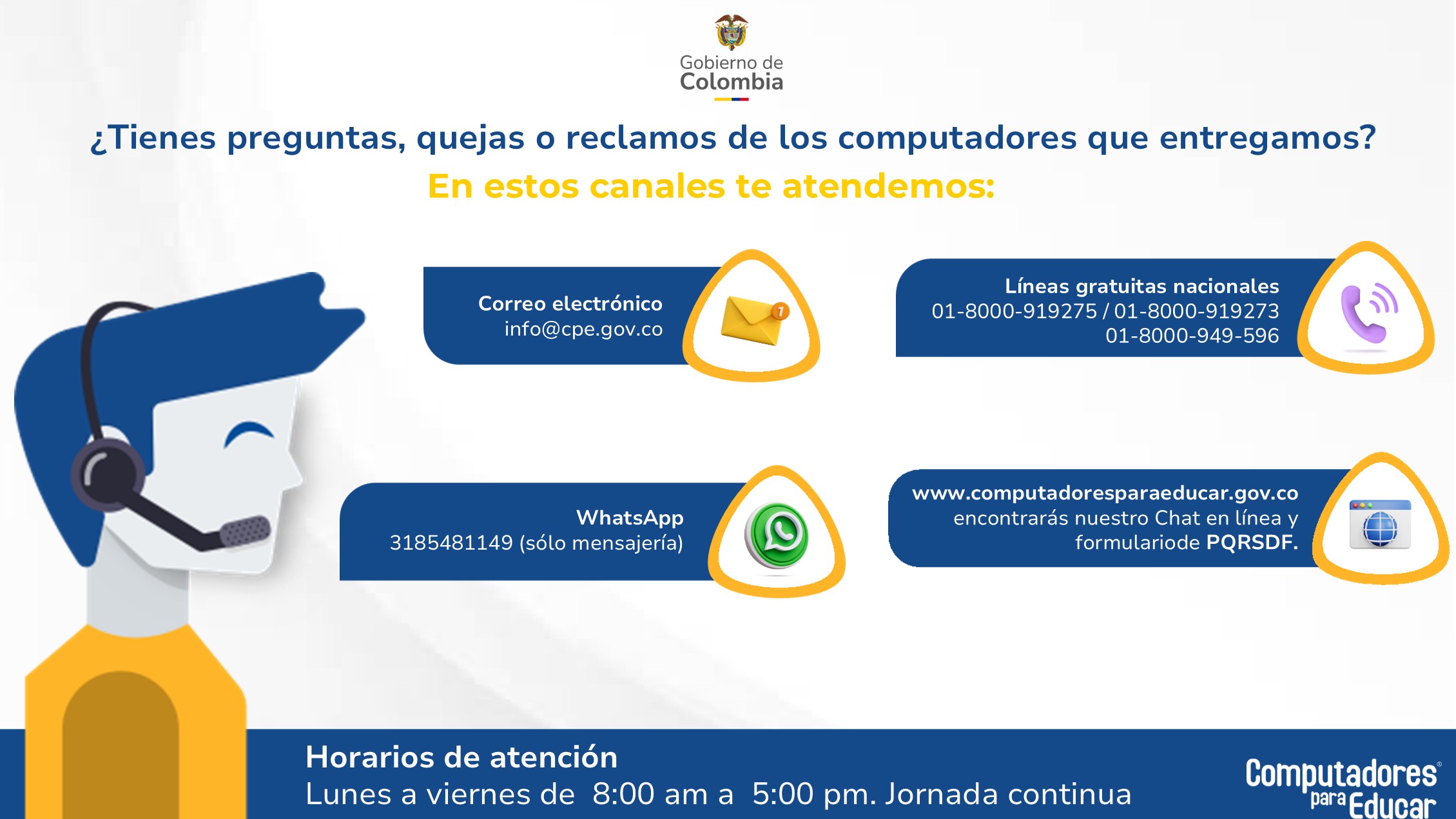 Canales de atención 2024